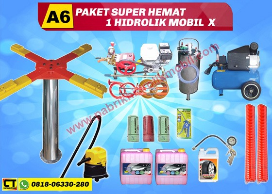 hidrolik cuci mobil, pabrik hidrolik, harga hidrolik mobil, paket usaha cuci mobil, alat cuci mobil
